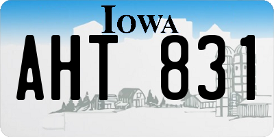 IA license plate AHT831