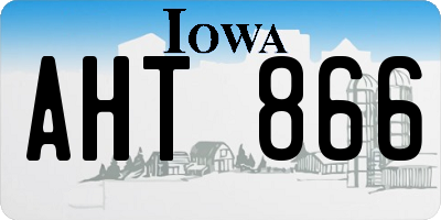 IA license plate AHT866