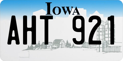 IA license plate AHT921