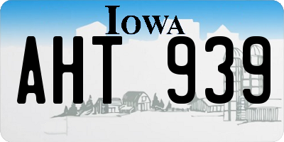 IA license plate AHT939