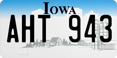 IA license plate AHT943