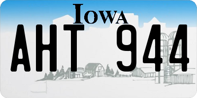 IA license plate AHT944