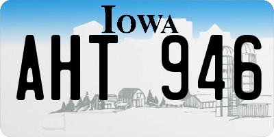 IA license plate AHT946