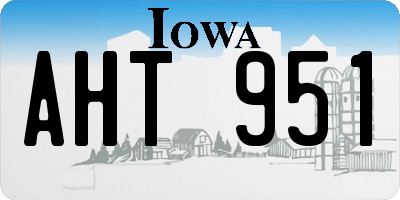 IA license plate AHT951