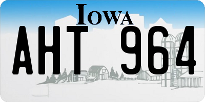 IA license plate AHT964