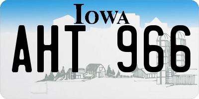 IA license plate AHT966