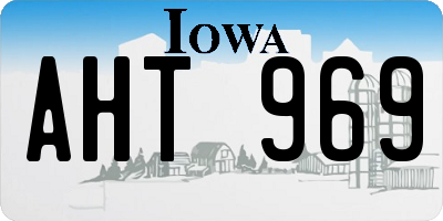 IA license plate AHT969