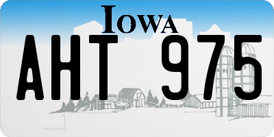 IA license plate AHT975