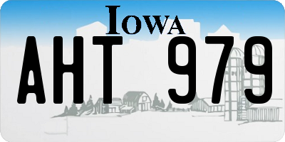 IA license plate AHT979
