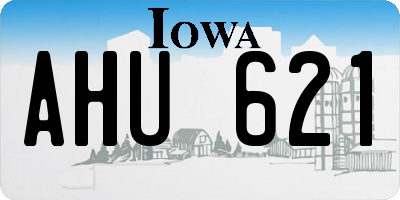 IA license plate AHU621