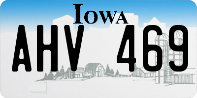 IA license plate AHV469