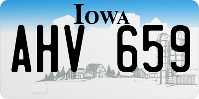 IA license plate AHV659