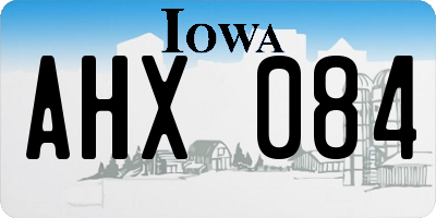 IA license plate AHX084