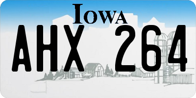 IA license plate AHX264