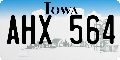 IA license plate AHX564
