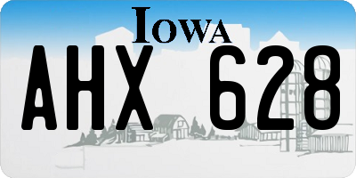 IA license plate AHX628