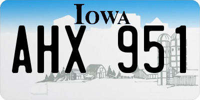 IA license plate AHX951
