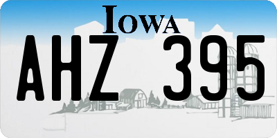 IA license plate AHZ395