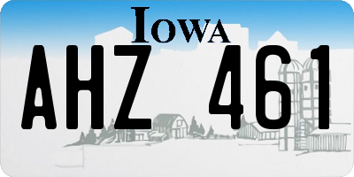 IA license plate AHZ461
