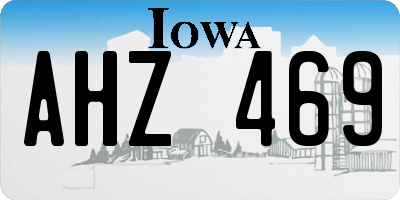 IA license plate AHZ469