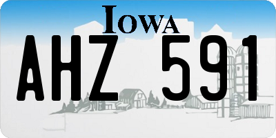 IA license plate AHZ591