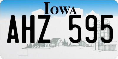 IA license plate AHZ595