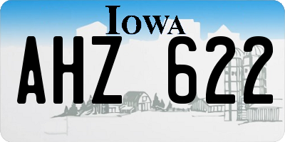 IA license plate AHZ622