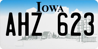 IA license plate AHZ623