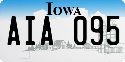 IA license plate AIA095