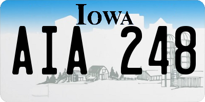 IA license plate AIA248