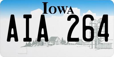 IA license plate AIA264
