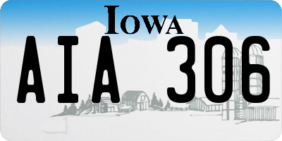IA license plate AIA306