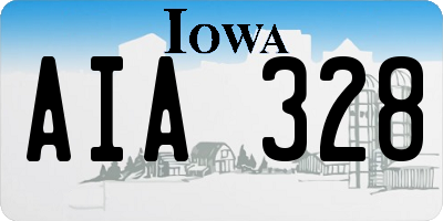 IA license plate AIA328