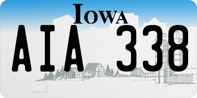 IA license plate AIA338