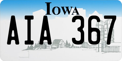 IA license plate AIA367