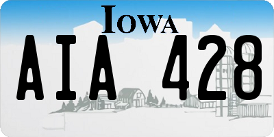 IA license plate AIA428