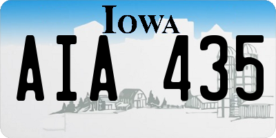 IA license plate AIA435