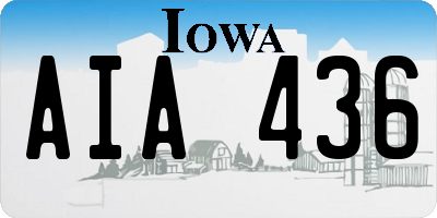 IA license plate AIA436