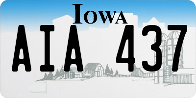 IA license plate AIA437
