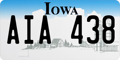 IA license plate AIA438