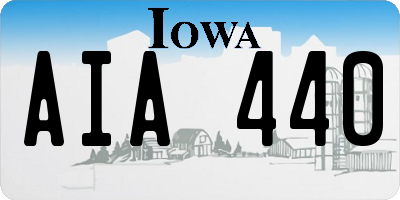 IA license plate AIA440