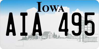 IA license plate AIA495
