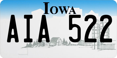 IA license plate AIA522