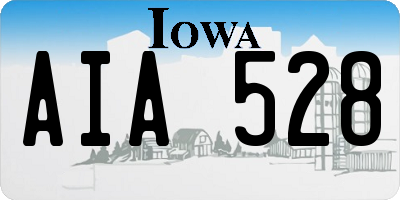 IA license plate AIA528