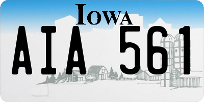 IA license plate AIA561