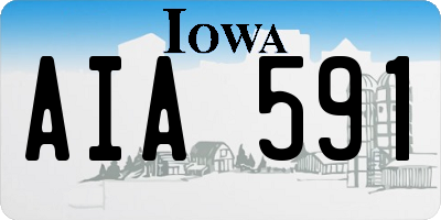 IA license plate AIA591