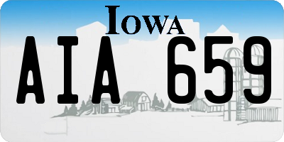 IA license plate AIA659