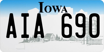 IA license plate AIA690