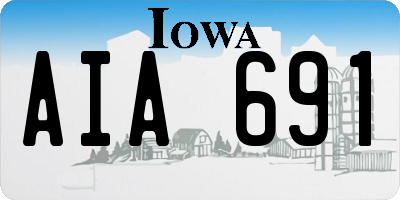 IA license plate AIA691