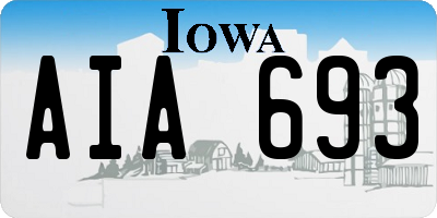IA license plate AIA693